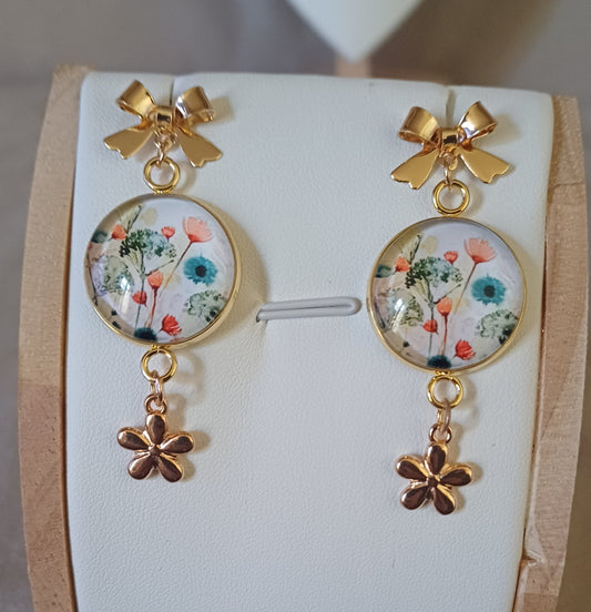 Boucles d' oreilles "bouquet de fleurs"